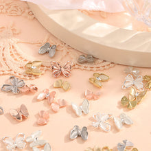 Load image into Gallery viewer, 10pcs All-match Bowknot Manicure Accessories Shiny Light Luxury Zircon Nail Accessories Nail Art Decoration