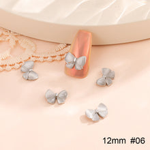 Load image into Gallery viewer, 10pcs All-match Bowknot Manicure Accessories Shiny Light Luxury Zircon Nail Accessories Nail Art Decoration