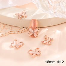 Load image into Gallery viewer, 10pcs All-match Bowknot Manicure Accessories Shiny Light Luxury Zircon Nail Accessories Nail Art Decoration