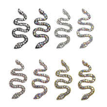 Load image into Gallery viewer, 2pcs Diamond Alloy Snake Nail Art Jewelry Three-dimensional Nail Diamond Jewelry Shiny Metal Nail Art Decoration Nail Ornaments