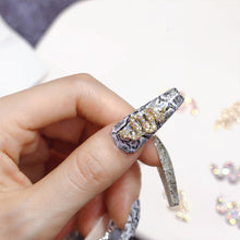 Load image into Gallery viewer, Small Diamond Alloy Snake Nail Art Jewelry Shiny Three-dimensional Metal Nail Stickers Nail Art Decoration