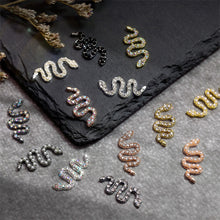 Load image into Gallery viewer, Small Diamond Alloy Snake Nail Art Jewelry Shiny Three-dimensional Metal Nail Stickers Nail Art Decoration