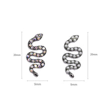 Load image into Gallery viewer, Small Diamond Alloy Snake Nail Art Jewelry Shiny Three-dimensional Metal Nail Stickers Nail Art Decoration