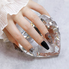 Load image into Gallery viewer, 10pcs Metal Rose Nail Ornaments Retro Dark Style Three-dimensional Rose Ancient Silver Nail Ornaments Nail Art Decoration