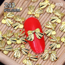 Load image into Gallery viewer, 10pcs Manicure Three-dimensional Bow Alloy Metal Bow Jewelry Nail Art Decoration Manicure Accessories
