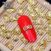 Load image into Gallery viewer, 10pcs Manicure Three-dimensional Bow Alloy Metal Bow Jewelry Nail Art Decoration Manicure Accessories