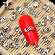 Load image into Gallery viewer, 10pcs Manicure Three-dimensional Bow Alloy Metal Bow Jewelry Nail Art Decoration Manicure Accessories