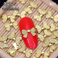 Load image into Gallery viewer, 10pcs Manicure Three-dimensional Bow Alloy Metal Bow Jewelry Nail Art Decoration Manicure Accessories