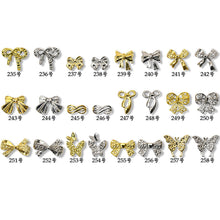 Load image into Gallery viewer, 10pcs Manicure Three-dimensional Bow Alloy Metal Bow Jewelry Nail Art Decoration Manicure Accessories