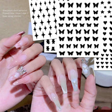Load image into Gallery viewer, Nail Art Spray Stickers Hollow Love Butterfly Bear Star Template Nail Stickers Nail Art Decoration Nail Accessories