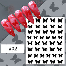 Load image into Gallery viewer, Nail Art Spray Stickers Hollow Love Butterfly Bear Star Template Nail Stickers Nail Art Decoration Nail Accessories