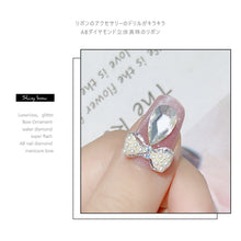 Load image into Gallery viewer, Bow Nail Art Jewelry Pearl Diamond Jewelry Rhinestone Shiny Nail Ornament Nail Art Decoration Manicure Accessories