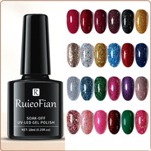 Load image into Gallery viewer, 10ml Solid Color Nail Polish Glue Solid Color Painted Glue Shiny Popular Color Manicure Tools Nail Accessories