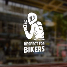 Load image into Gallery viewer, 1Pc Respect Biker Sticker For On Car Motorcycle Vinyl 3D Stickers Motorcycle Vinyl 3D Stickers And Decals 15x11CM