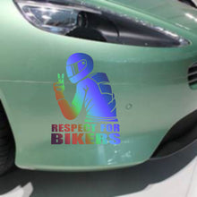 Load image into Gallery viewer, 1Pc Respect Biker Sticker For On Car Motorcycle Vinyl 3D Stickers Motorcycle Vinyl 3D Stickers And Decals 15x11CM