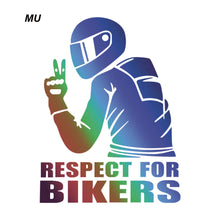 Load image into Gallery viewer, 1Pc Respect Biker Sticker For On Car Motorcycle Vinyl 3D Stickers Motorcycle Vinyl 3D Stickers And Decals 15x11CM