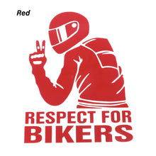 Load image into Gallery viewer, 1Pc Respect Biker Sticker For On Car Motorcycle Vinyl 3D Stickers Motorcycle Vinyl 3D Stickers And Decals 15x11CM