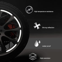 Load image into Gallery viewer, 22pcs Car Wheel Hub Strong Reflective Sticker Tire Rim Reflective Strips Luminous Sticker for Night Driving Car-Styling Accessories