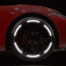 Load image into Gallery viewer, 22pcs Car Wheel Hub Strong Reflective Sticker Tire Rim Reflective Strips Luminous Sticker for Night Driving Car-Styling Accessories