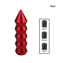 Load image into Gallery viewer, 5.7inch 14.6cm Gear Shift Knob Pointed End Cone Manual Transmission Aluminum Shifter Lever Knob Gear Bamboo Style
