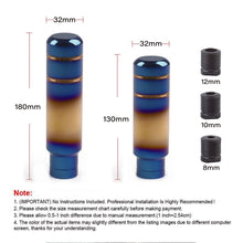 Load image into Gallery viewer, 13cm/18cm Jdm Bride Burnt Blue Style Gold Aluminum Alloy Gear Shift Knob Shifter Lever Head for Universal Car