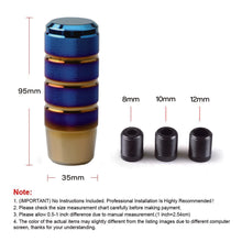 Load image into Gallery viewer, Universal Auto JDM 9.5cm Length Aluminum Gear Shift Knob Manual Transmission Aluminum knurled Racing Car Shift Lever Gear Knob