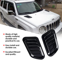 Load image into Gallery viewer, 2Pcs Universal Car Decorative Cell Air Flow Intake Hood Scoop Bonnet Carbon Fiber Vent Cover Stickers Decoration Styling