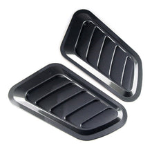Load image into Gallery viewer, 2Pcs Universal Car Decorative Cell Air Flow Intake Hood Scoop Bonnet Carbon Fiber Vent Cover Stickers Decoration Styling