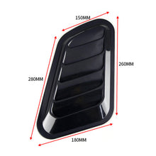 Load image into Gallery viewer, 2Pcs Universal Car Decorative Cell Air Flow Intake Hood Scoop Bonnet Carbon Fiber Vent Cover Stickers Decoration Styling