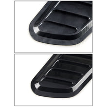 Load image into Gallery viewer, 2Pcs Universal Car Decorative Cell Air Flow Intake Hood Scoop Bonnet Carbon Fiber Vent Cover Stickers Decoration Styling