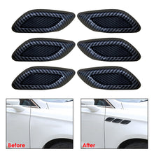 Load image into Gallery viewer, 6PCS Car Side Vent Air Flow Fender Car Side Fake Vent Sticker Intake ABS Auto Simulation Side Vents Styling Car Accessories