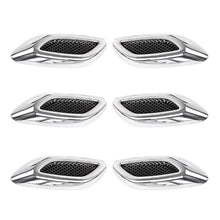Load image into Gallery viewer, 6PCS Car Side Vent Air Flow Fender Car Side Fake Vent Sticker Intake ABS Auto Simulation Side Vents Styling Car Accessories