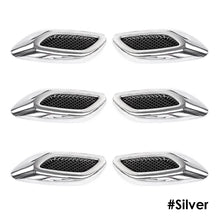 Load image into Gallery viewer, 6PCS Car Side Vent Air Flow Fender Car Side Fake Vent Sticker Intake ABS Auto Simulation Side Vents Styling Car Accessories