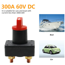 Load image into Gallery viewer, 12V 100A Battery Isolator Disconnect Cut Off Switch Portable Waterproof Auto Car Truck Yacht Boat Camper Battery Cut Off Power