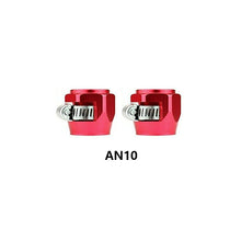 Load image into Gallery viewer, 2Pcs Hose Clamp AN4 AN6 AN8 AN10 Fuel Pipe Clip Oil Water Tube Hose Fittings Finisher Clamps Hex Finishers