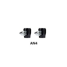 Load image into Gallery viewer, 2Pcs Hose Clamp AN4 AN6 AN8 AN10 Fuel Pipe Clip Oil Water Tube Hose Fittings Finisher Clamps Hex Finishers