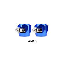 Load image into Gallery viewer, 2Pcs Hose Clamp AN4 AN6 AN8 AN10 Fuel Pipe Clip Oil Water Tube Hose Fittings Finisher Clamps Hex Finishers