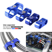 Load image into Gallery viewer, Universal Auto Part AN4 AN6 AN8 AN10 Billet Oil Fuel Water Hose Tube Seprator Divider Clamp Line Pipe Clamp Tubing Bracket Clamp