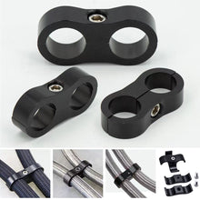 Load image into Gallery viewer, Universal Auto Part AN4 AN6 AN8 AN10 Billet Oil Fuel Water Hose Tube Seprator Divider Clamp Line Pipe Clamp Tubing Bracket Clamp