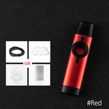 Load image into Gallery viewer, Professional Kazoo Metal Resin Kazu Flute Woodwind Instrument Wood Kazoo Diaphragm Mouth Music Gift Good Companion for Guitar