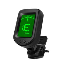 Load image into Gallery viewer, Universal Guitar Tuner Digital LCD Clip-on Equal Temperaments Bass Violin Ukuele Tuner Chromatic 360 Degree Rotatable Sensitive