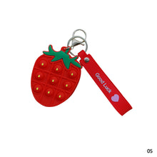 Load image into Gallery viewer, Pop It Sling Bag Unicorn Kids Bag Silicone Bag Strawberry Bag Fidget Bubble Push Stress Relief Toy Bag Kids Girls Cute Storage Bag