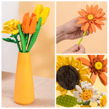 Load image into Gallery viewer, Flower Building Blocks Flower Bouquet 3D Model Toy Grils Ladies Birthday Gifts Rose Creative Room Decorate DIY Toys