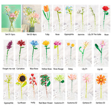 Load image into Gallery viewer, Flower Building Blocks Flower Bouquet 3D Model Toy Grils Ladies Birthday Gifts Rose Creative Room Decorate DIY Toys