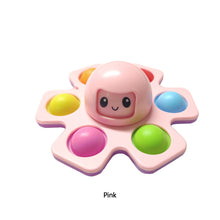 Load image into Gallery viewer, Pop It Stress Relief Silicone Interactive Flip Octopus Change Faces Spinner Push Pops Bubble Spinner Fidget Toys