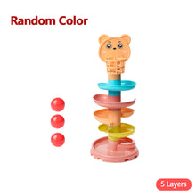 Load image into Gallery viewer, Baby Puzzle Kids Fun Track Turn Around 0-3 Years Old Track Rolling Ball Mental Sliding Ball Tower Early Education Assembling Diy Toys