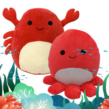 Load image into Gallery viewer, 20cm Stuffed Toys Dinosaur Octopus Crab Bee Red Blue Pink Plush Doll Soft Pillow For Kids Room Decoration