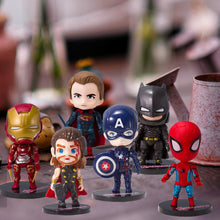 Load image into Gallery viewer, The Avengers Iron Man Batman Spiderman Marvel Justice League Alliance Doll Toys Action Figure Model Cake Decorations Gift for Children