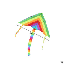 Load image into Gallery viewer, Colorful Rainbow Kite Long Tail Nylon Outdoor Kites Flying Toys For Children Kids Kite Surf