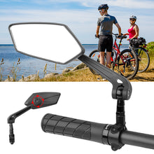 Load image into Gallery viewer, 360-degree Adjustable MTB Bicycle Handlebars Rearview Mirror HD Flat Reflector Clear Vision Cycling Left Right Back Sight Mirror